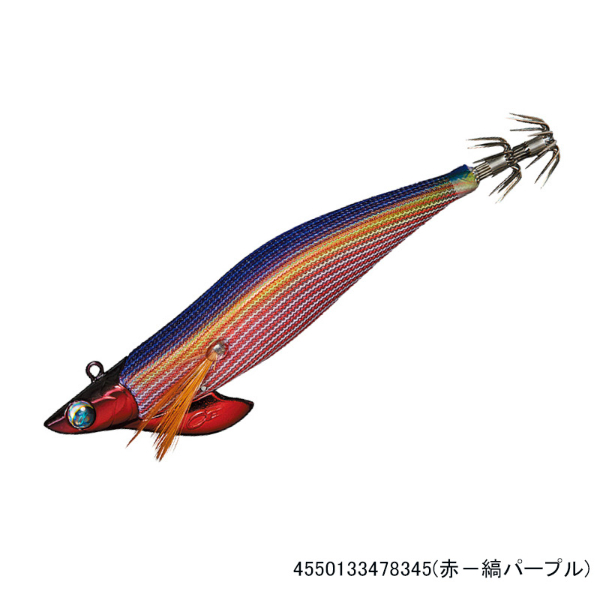エメラルダスボート2 3.25号30g(赤-縞パープル)